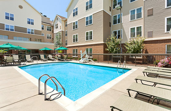 Outdoor Pool at the Homewood Suites Hotels Reading PA
