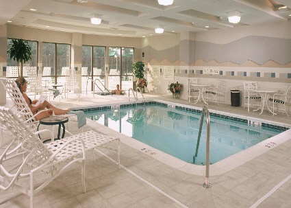 Relax at the Courtyard Marriott's Indoor Swimming Pool any time of the year