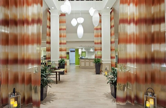 The large and open lobby starts you off with a welcoming feel when you are coming or going.