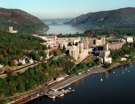 West Point is a United States federal military reservation established by Thomas Jefferson in ... It is a census-designated place located in the Town of Highlands in Orange County, New York, located on the western bank of the Hudson River.