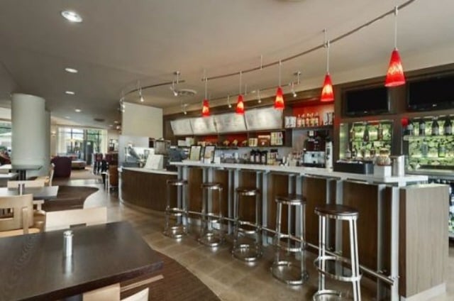 Energize at the Courtyard Marriott's very own Starbucks, Minibar, Cafe and Bistro