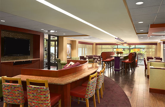 Homewood Suites' modernized Hotel Breakfast Area