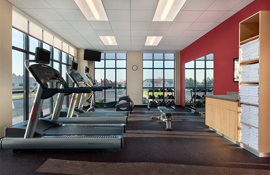 New Fitness Center at Hershey PA TownePlace Suites Hotel