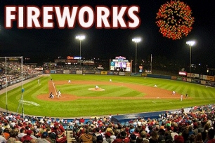 Fireworks at Big Vision Baseball Tournament in Reading PA