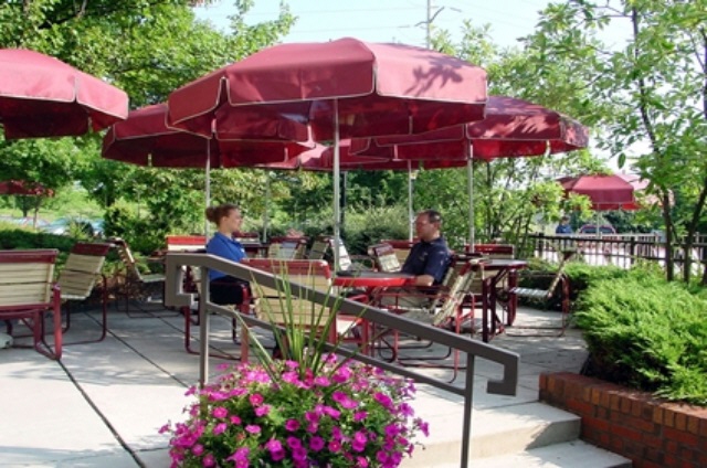 If the weather is nice, head outside for breakfast, or to read a book and enjoy the magnificent outdoor patio