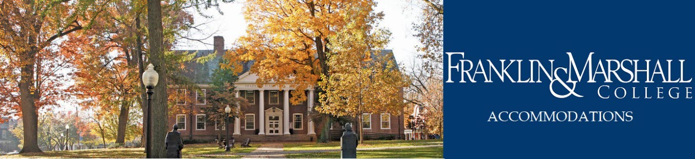 Franklin and Marshall Accommodations