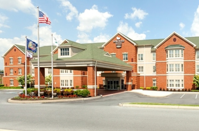 Homewood Suites sign in front of the complex