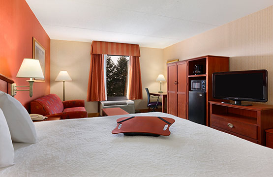King Bed at Hampton Inn Mechanicsburg PA Hotels