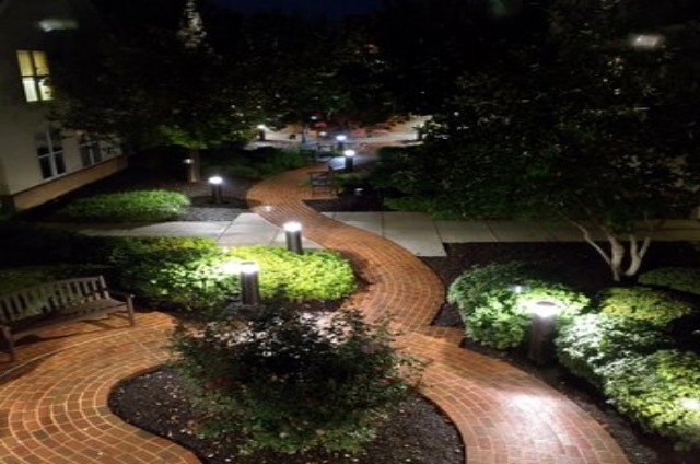 Outdoor Patio at the Homewood Suites by Hilton in Harrisburg PA